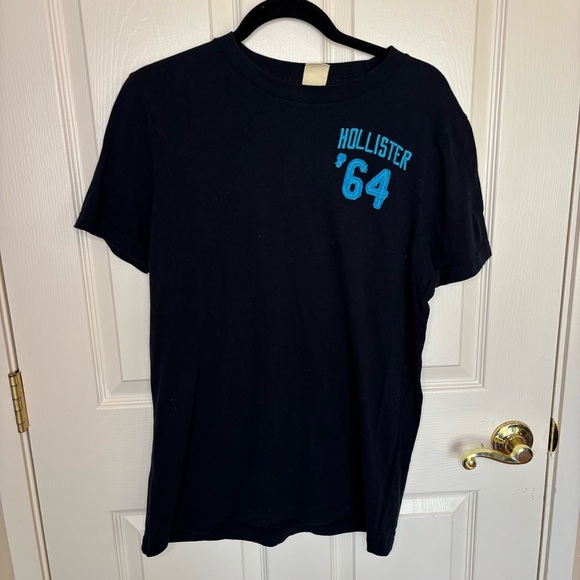 Hollister Navy Blue Surfing Animal Cotton Tee T-Shirt Men’s XL Soft - Picture 2 of 6